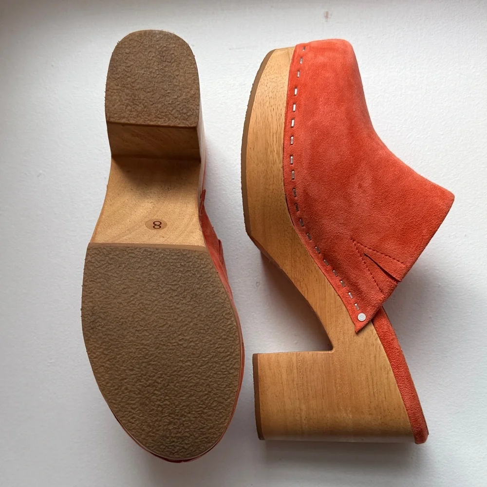 Charlotte Stone Marlo 8 Terracotta clog Mules - Picture 3 of 4